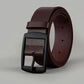 Ceinture homme en cuir véritable – Accessoire élégant avec boucle classique noire