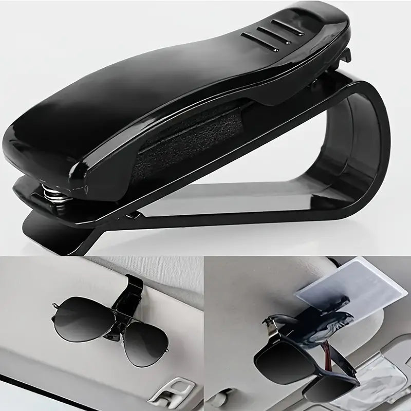Clip pare-soleil voiture porte-lunettes – Support de rangement pratique pour lunettes de soleil