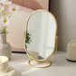 Miroir de Maquillage de Table Pivotant – Design Élégant en Métal Chromé pour Coiffeuse ou Salle de Bain