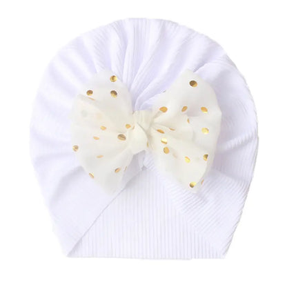 Turban Bébé avec Grand Nœud – Chapeaux et Casquettes Enfant Élégants | Bonnet Mode Fille Confort & Style