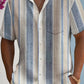 Chemise décontractée à rayures pour homme