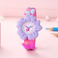 Montre Enfant Fille Fleur Violette et Papillon – Bracelet Silicone Rose, Apprentissage de l’Heure