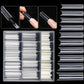 Capsules Ongles Longues Transparentes – 100 Pièces Tips Carrés pour Extension et Pose d’Ongles en Gel ou Acrylique