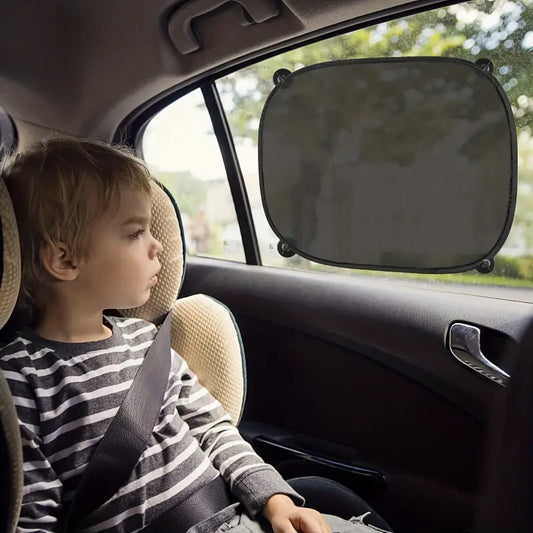 Pare-soleil voiture enfants – Protection latérale anti-UV avec ventouses, lot de 2