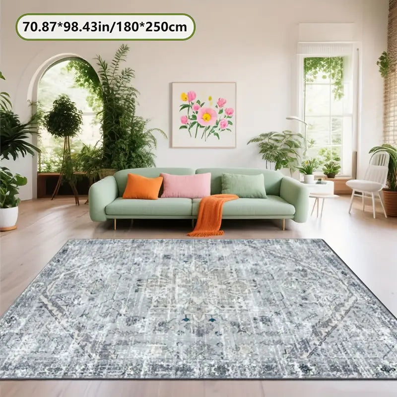 Tapis de Salon Moderne – Grand Tapis Rectangulaire Design Élégant et Confortable
