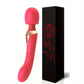 Vibromasseur Wand Rechargeable en Silicone – Double Stimulation Intime & Massage Relaxant