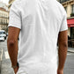 Lot de 2 chemises Henley à manches courtes en lin pour homme