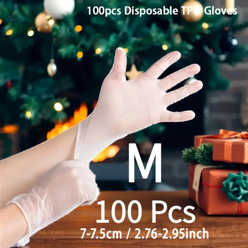 Gants Jetables en Polyéthylène Transparent – Hygiène Alimentaire et Protection des Mains