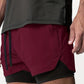 Short de sport homme 2 en 1 – Running & Fitness – Léger, respirant avec cuissard intégré