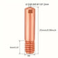 Buse de contact en cuivre M6 pour poste MIG – Compatible Ø 0.6 à 1.2 mm, longueur 25 mm