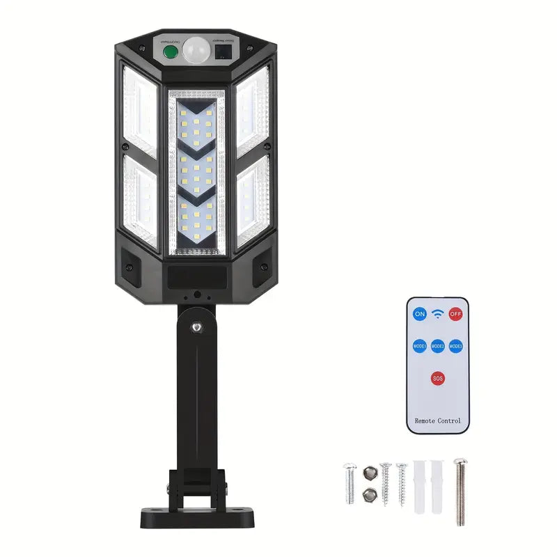 Projecteur LED Solaire Extérieur 300W avec Détecteur de Mouvement – Éclairage Puissant Étanche pour Jardin, Allée et Garage