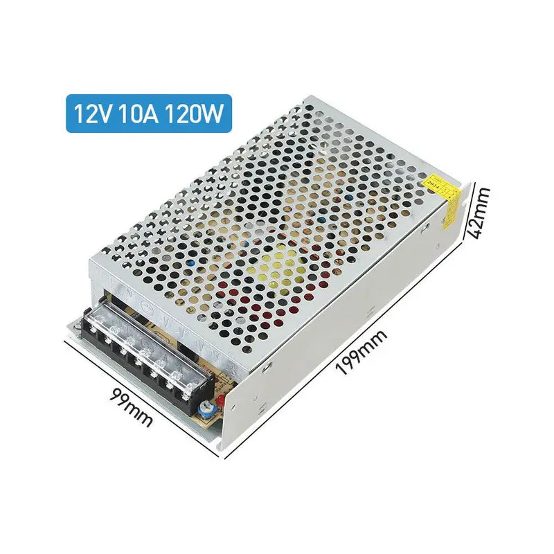 Alimentation 24V 5A 120W – Transformateur à Découpage Métallique pour LED, CNC et Projets Électroniques