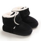Chaussons bottes bébé garçon en velours rouge – Chaussures chaudes et confortables pour l’hiver