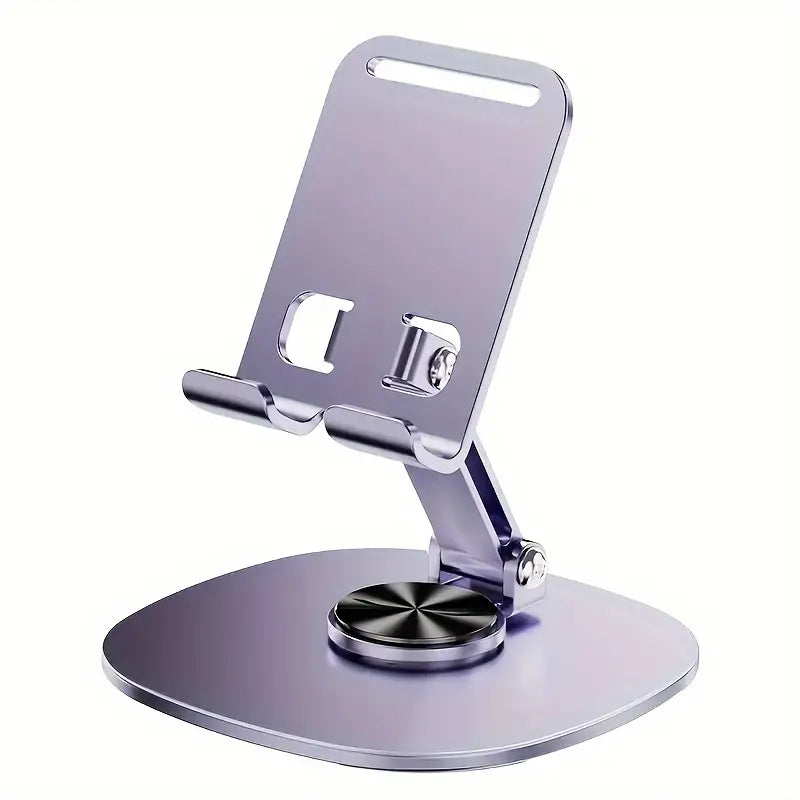Support de Téléphone Réglable en Aluminium – Socle Antidérapant et Pliable pour Bureau ou Table