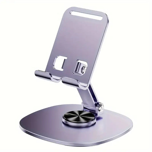 Support de Téléphone Réglable en Aluminium – Socle Antidérapant et Pliable pour Bureau ou Table