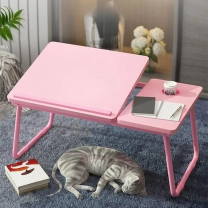 Table de Lit pour Ordinateur Portable, coloris Rose