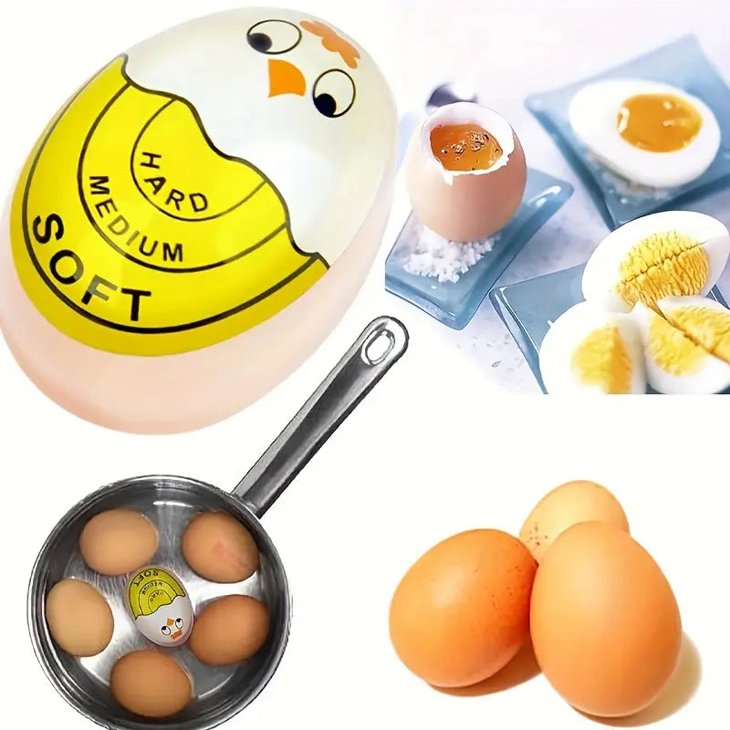 Thermomètre de Cuisson pour Œufs – Indicateur de Cuisson à Placer dans la Casserole pour Œufs Mollets, Mi-Durs ou Durs
