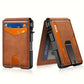 Porte-cartes homme slim – Portefeuille minimaliste en cuir avec protection RFID et clip intégré