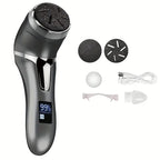 Râpe Électrique Rechargeable pour Pieds avec Écran LED, coloris Noir