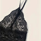Ensemble lingerie 4 pièces satin et dentelle – Bralette, shorty, string et kimono léger pour femme