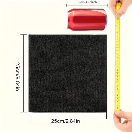 Lot de chiffons microfibres noirs ultra-absorbants – Accessoires pour bateau, nettoyage et entretien