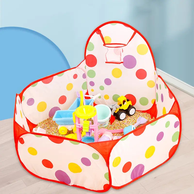 Tente à balles pour bébé et tout-petit – Aire de jeu pliable avec balles colorées pour amusement et éveil