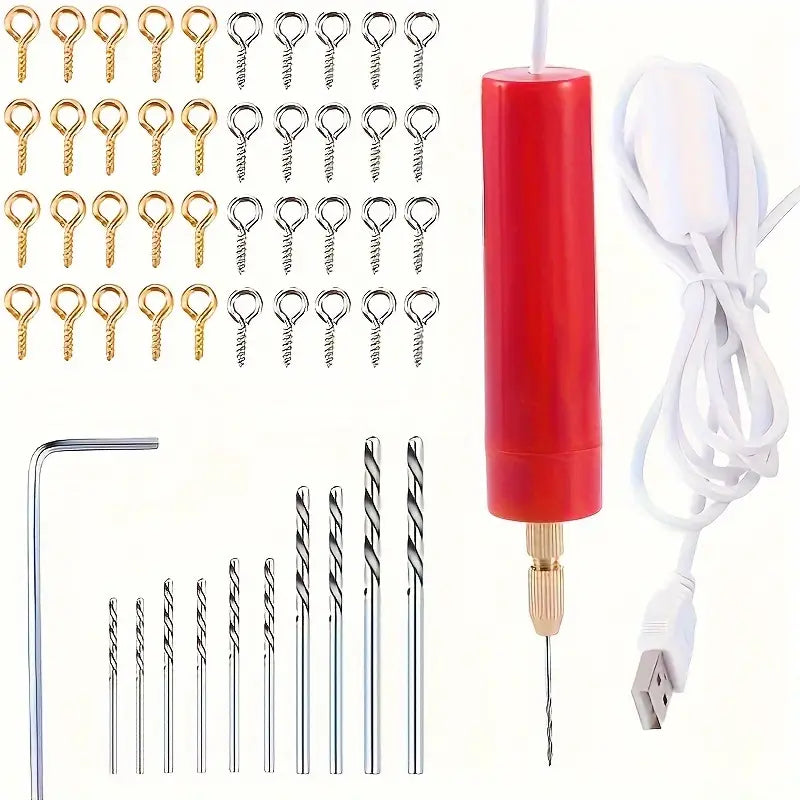 Mini Perceuse Électrique de Précision – Outil Rotatif Rechargeable pour Bricolage, Bijoux et Artisanat