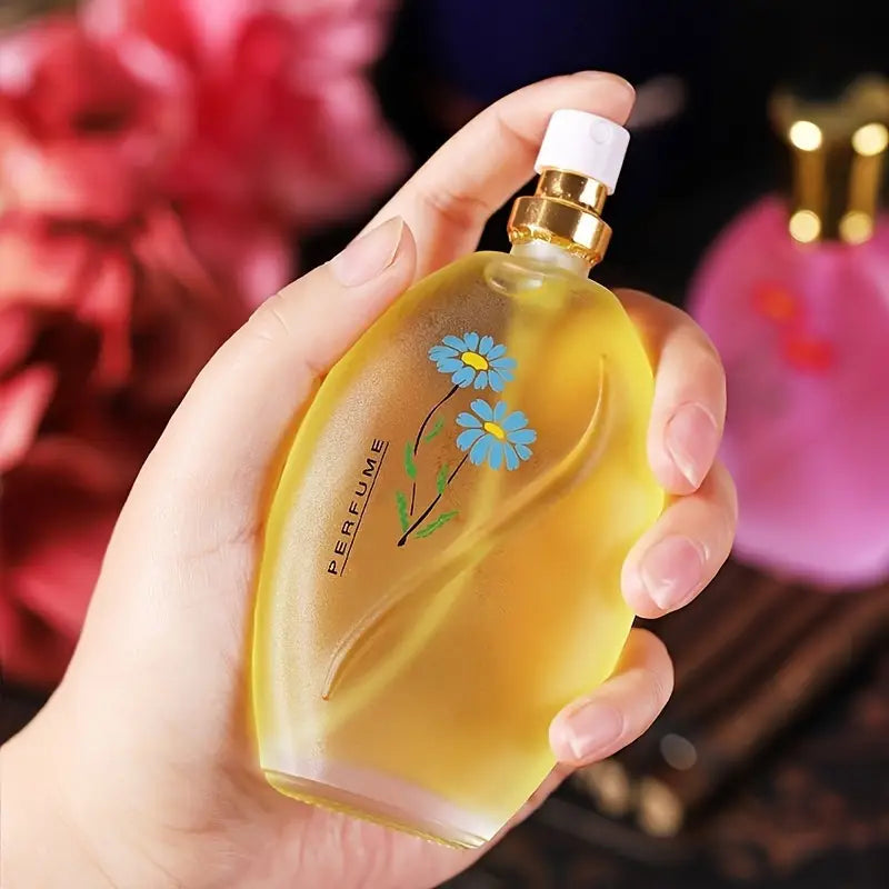 Parfum Femme Floral en Vaporisateur – Flacon Élégant avec Motif Fleur – Fraîcheur et Douceur Longue Durée