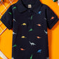 Polo Garçon Manches Courtes avec Motifs Dinosaures – T-shirt Enfant Mode et Confort