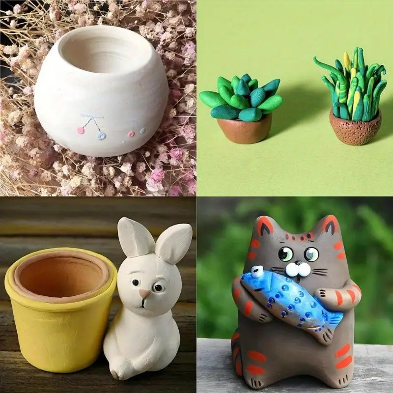 Argile Naturelle Auto-durcissante – Pâte à Modeler pour Poterie, Sculpture et Loisirs Créatifs | DIY et Artisanat
