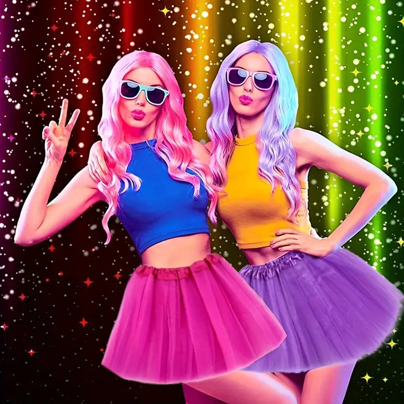 Jupe tutu colorée fille – Déguisement danse, fête et carnaval