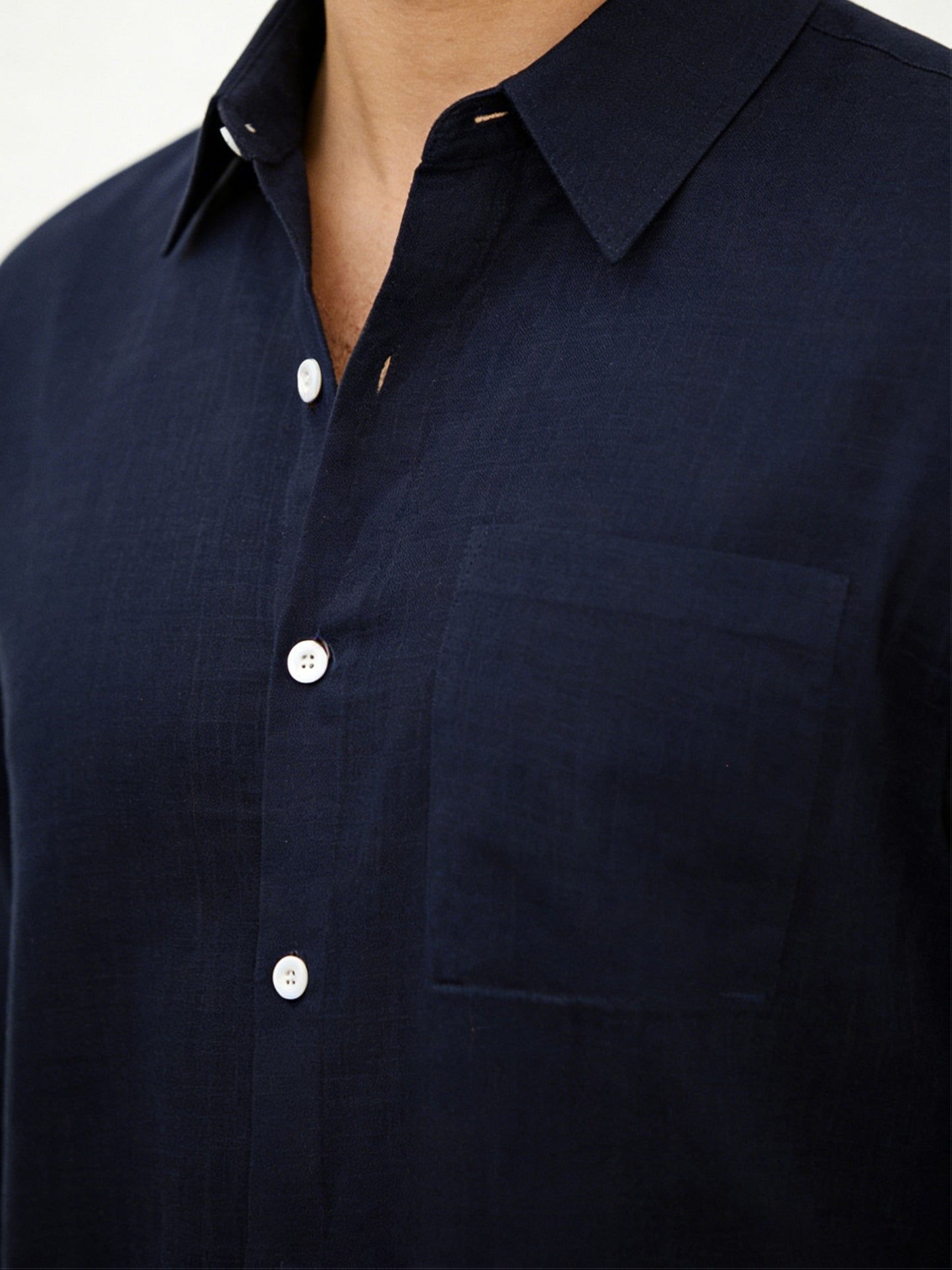 Chemise Homme à Manches Courtes de Couleur Unie