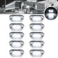 Lot de 10 Feux de Gabarit LED Ambre – Éclairage Latéral Étanche 12V pour Camion, Remorque, Caravane