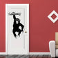 Sticker mural singe suspendu – Décoration murale amusante pour chambre d’enfant ou salle de jeux