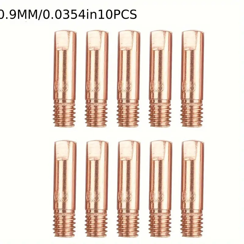 Buse de contact en cuivre M6 pour poste MIG – Compatible Ø 0.6 à 1.2 mm, longueur 25 mm