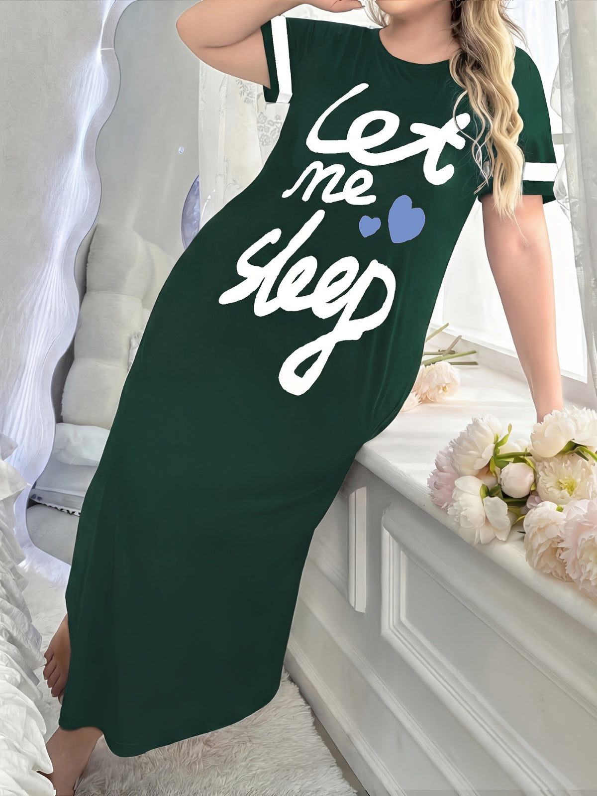 Robe longue de nuit pour femmes grandes tailles