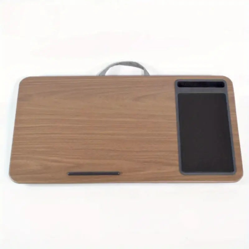 Table de Lit Portable pour Ordinateur – Plateau de Travail Pliable avec Support Antidérapant et Poignée de Transport