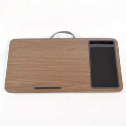 Table de Lit Portable pour Ordinateur – Plateau de Travail Pliable avec Support Antidérapant et Poignée de Transport