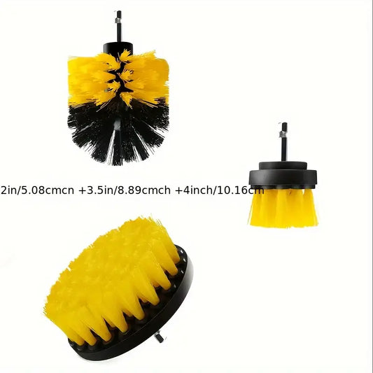 Brosses de nettoyage voiture pour perceuse – Kit 3/7 pièces multifonctions pour entretien intérieur et sièges