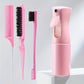Kit Coiffure Complet 4 en 1 – Brosse, Peignes, Brosse à Baby Hair et Vaporisateur pour Styling Précis