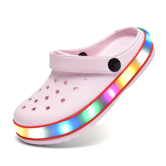 Sabots garçon lumineux LED – Mules légères et confortables pour l’été