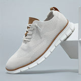 Chaussures de course légères pour hommes à maille, coloris Beige
