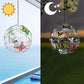 Lampe Solaire Suspendue LED en Boule – Éclairage Extérieur Déco avec Papillons pour Jardin et Terrasse