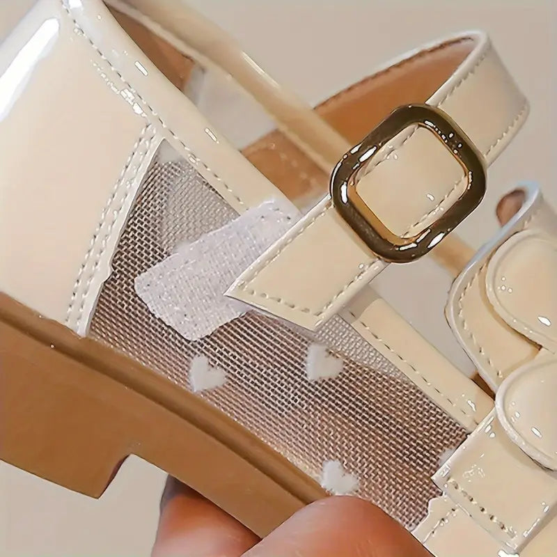 Chaussures fille élégantes blanches avec fleur – Mocassins sans lacets confortables pour cérémonies et fêtes