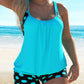 Maillot de Bain Femme 2 Pièces Tankini à Pois – Shorty et Haut Décolleté, Style Plage Confort & Élégance