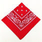 Bandana homme rouge à motifs paisley – Écharpe légère et polyvalente pour style tendance