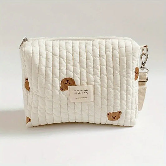Trousse de toilette bébé matelassée – Sac de voyage compact et mignon avec plusieurs motifs
