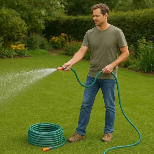 Tuyau d’arrosage flexible 20m  Accessoire d’entretien des plantes et jardinage
