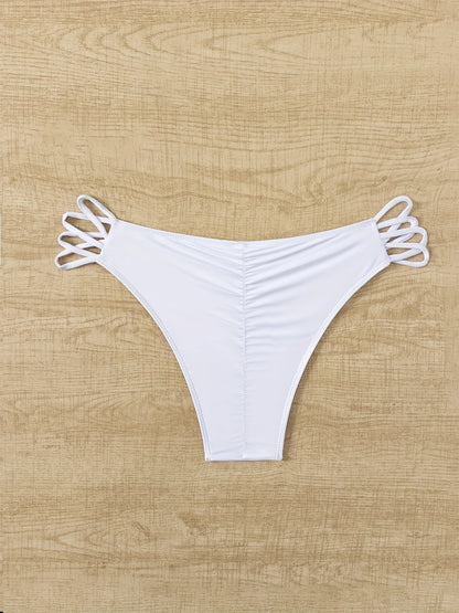 Bas de bikini échancré à brides multiples – Coupe sexy et minimaliste pour un look de plage stylé