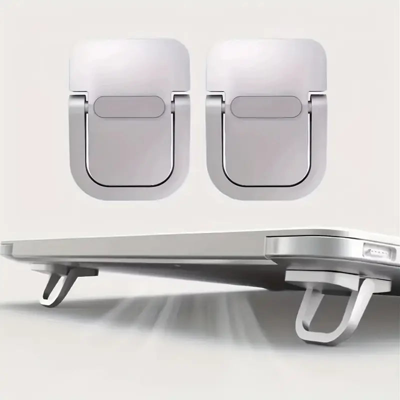 Supports Réglables pour Ordinateur Portable – Rehausseurs Pliables Auto-adhésifs pour Meilleure Ventilation